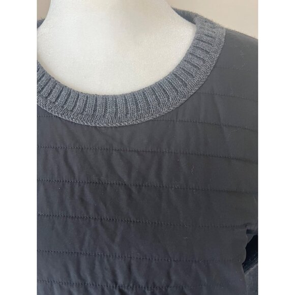 ATHLETA womens athleisure pullover knit sweater nylon front SMALL/MEDIUM - Picture 3 of 8